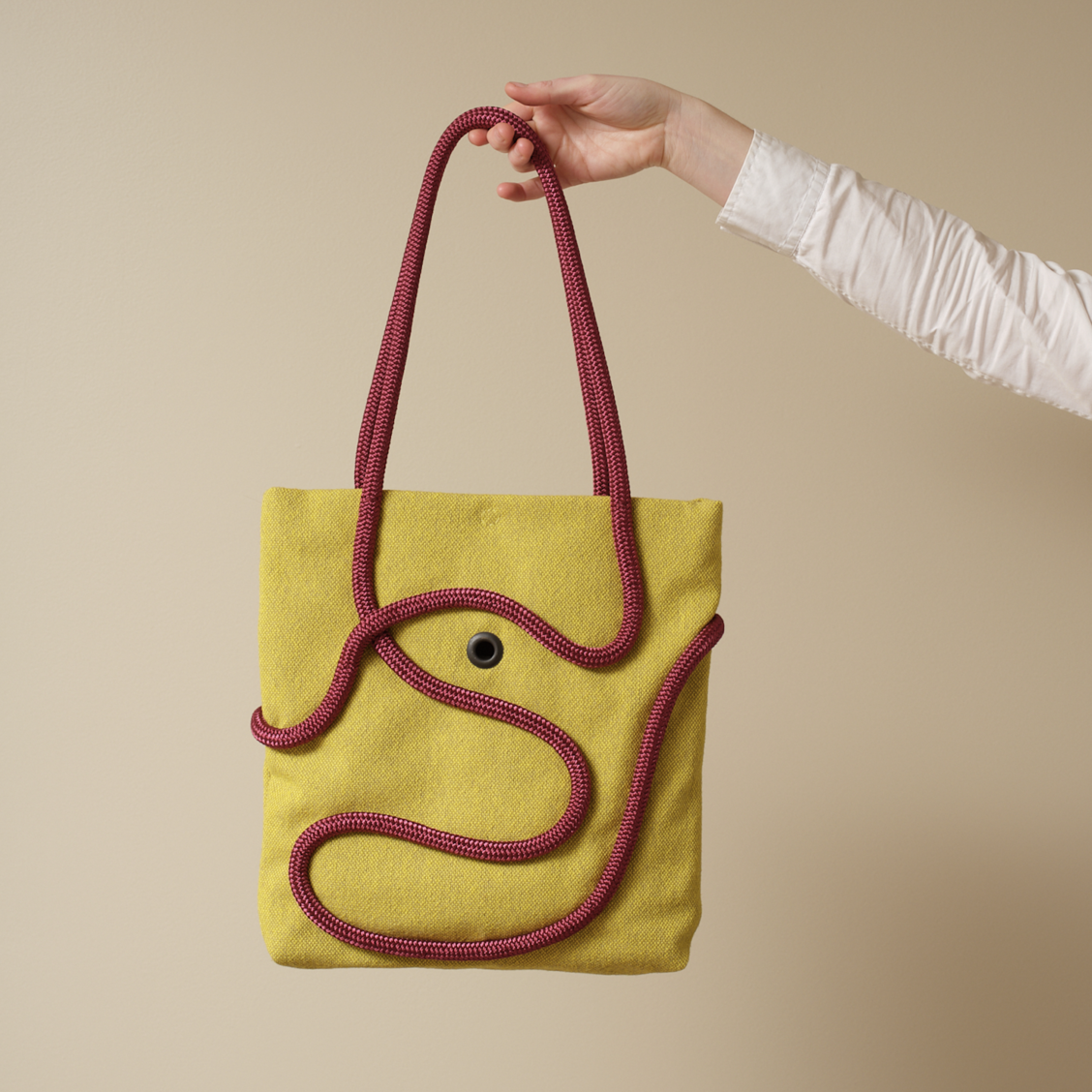 Weekly Objects #1: Vita Cochran, Rope Bag for O Space (yellow